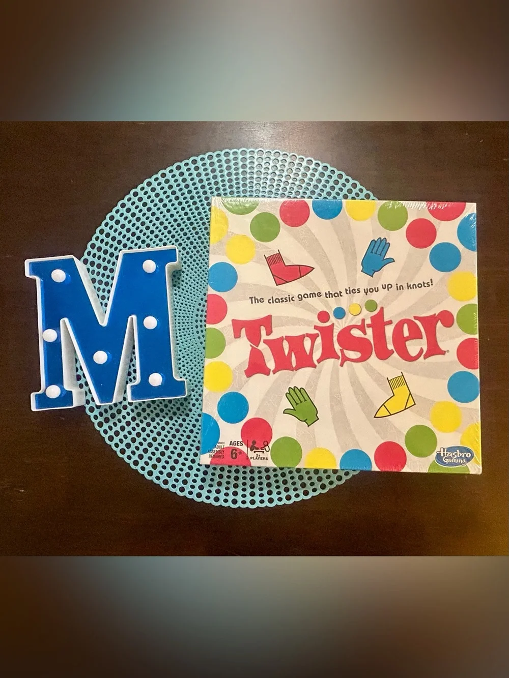 Twister Classic Board Game - Colorful Party Game; New
